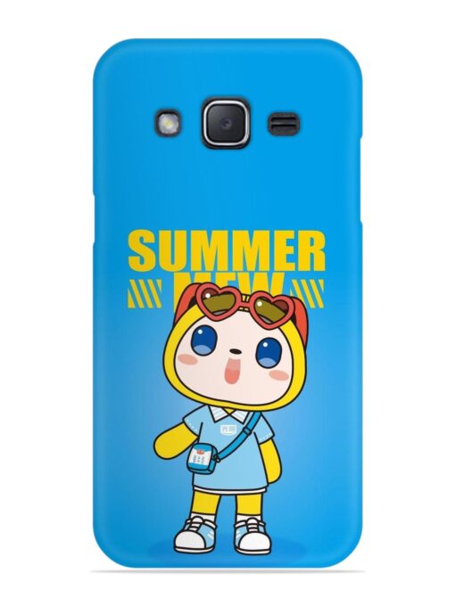 Summer Mew Cartoon Snap Case for Samsung Galaxy J2 (2015)