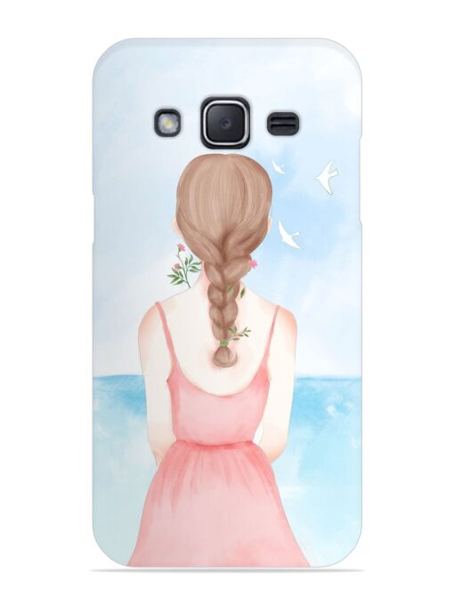 Watercolor Girl Vector Snap Case for Samsung Galaxy J2 (2015)