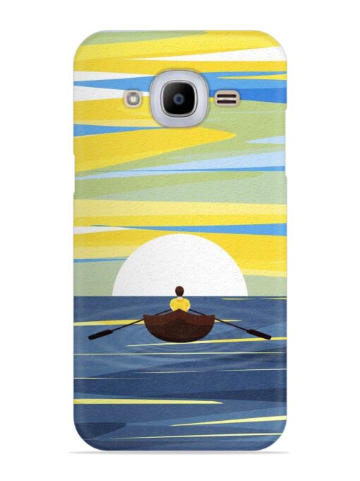 Rowing Person Ferry Paddle Snap Case for Samsung Galaxy J2 (2016) Zapvi