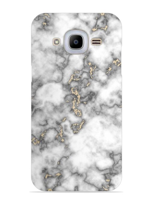 Gray And Gold Marble Snap Case for Samsung Galaxy J2 (2016) Zapvi