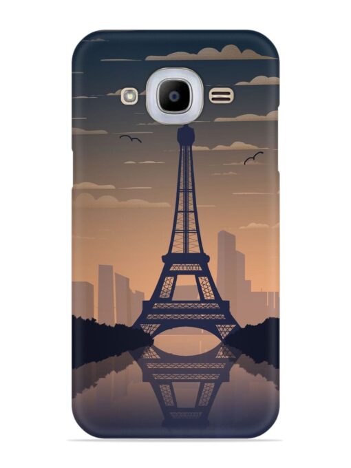 France Paris Eiffel Tower Gradient Snap Case for Samsung Galaxy J2 (2016) Zapvi