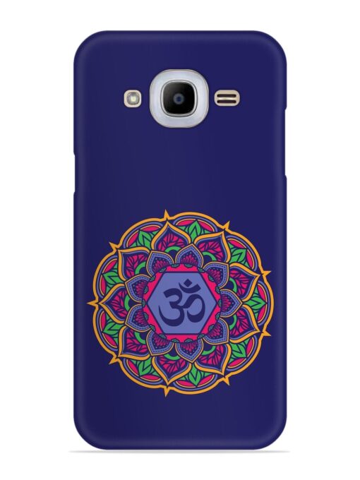 Om Mandala Art Blue Snap Case for Samsung Galaxy J2 (2016) Zapvi