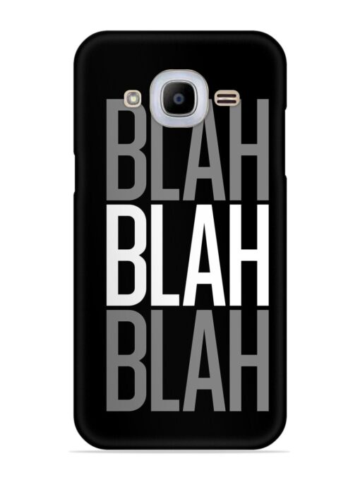 Blah Blah Blah Wallpaper Snap Case for Samsung Galaxy J2 (2016) Zapvi