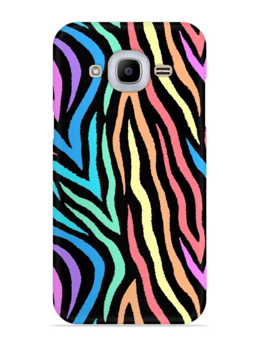 Colorful Abstract Zebra Snap Case for Samsung Galaxy J2 (2016) Zapvi