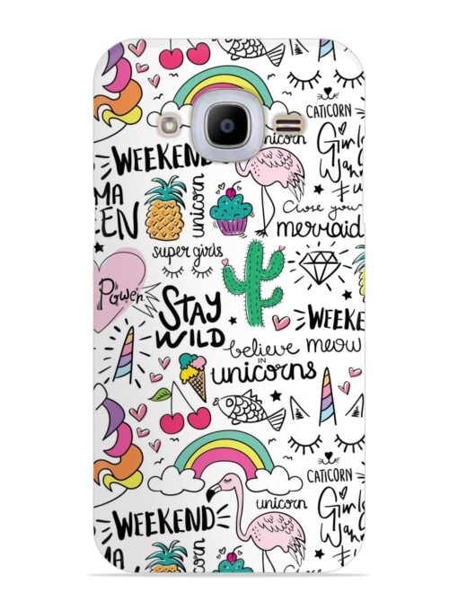 Unicorn Ice Cream Snap Case for Samsung Galaxy J2 (2016) Zapvi