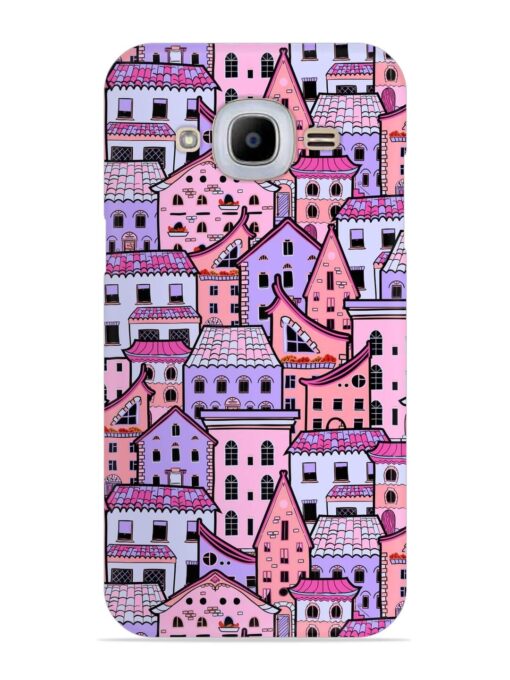 Seamless Pattern Houses Snap Case for Samsung Galaxy J2 (2016) Zapvi