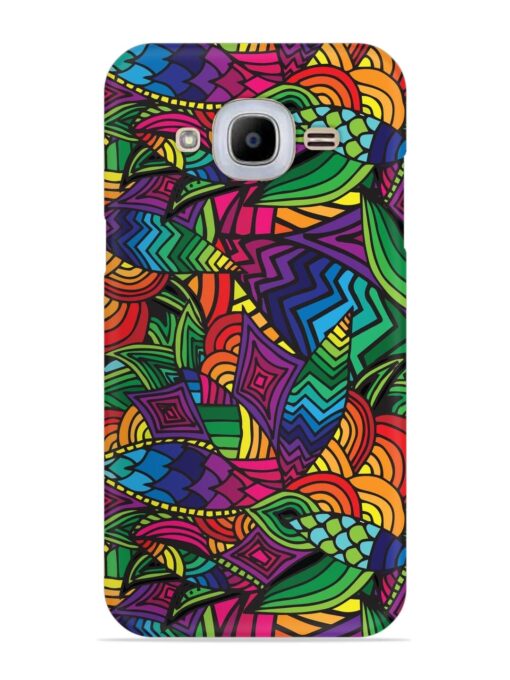 Abstract Multicolor Seamless Snap Case for Samsung Galaxy J2 (2016) Zapvi