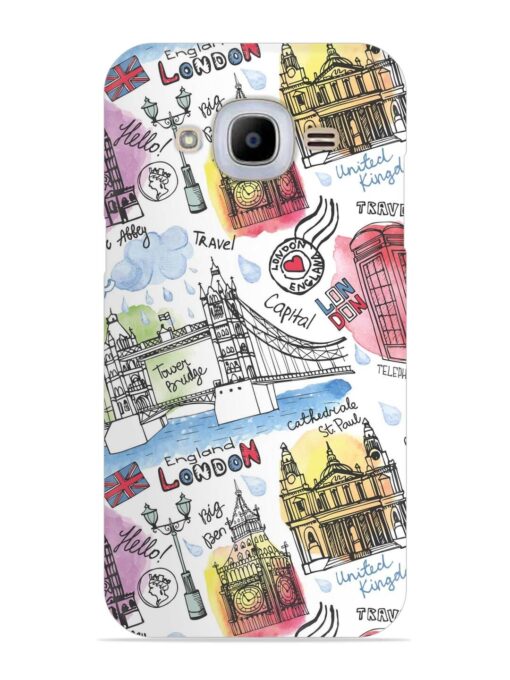 Vector London Landmark Snap Case for Samsung Galaxy J2 (2016) Zapvi