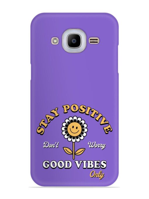 Retro Positive Flower Snap Case for Samsung Galaxy J2 (2016)