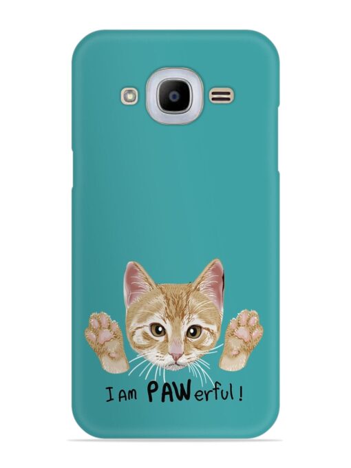 Typography Slogan Cat Snap Case for Samsung Galaxy J2 (2016)