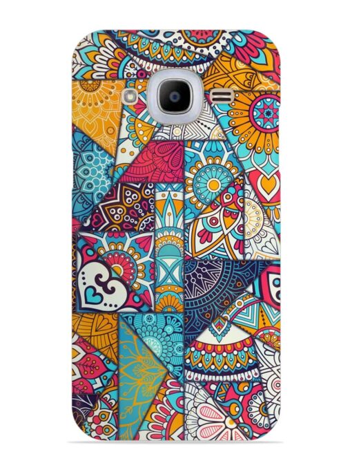 Patchwork Pattern Vintage Snap Case for Samsung Galaxy J2 (2016)