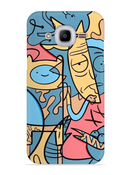 Silly Face Doodle Snap Case for Samsung Galaxy J2 (2016)