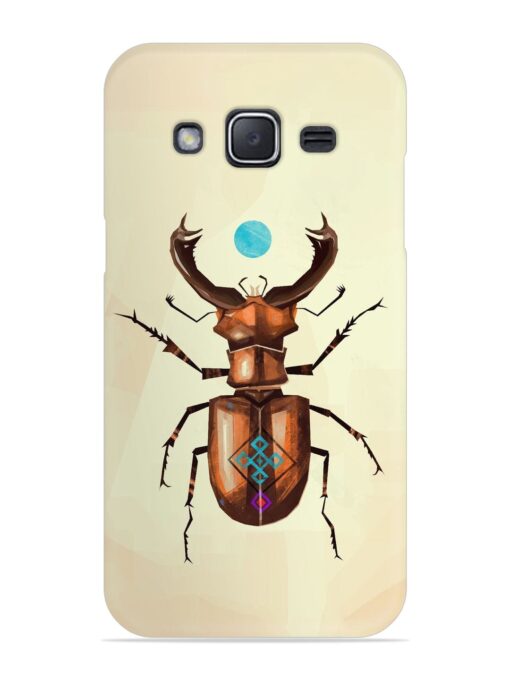 Stag Beetle Vector Snap Case for Samsung Galaxy J2 (2017)