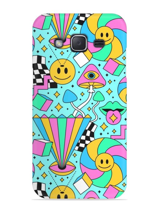 Trippy Rainbow 60S Snap Case for Samsung Galaxy J2 (2017)