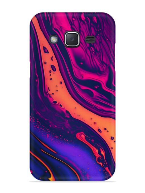 Fluid Blue Pink Art Snap Case for Samsung Galaxy J2 (2017) Zapvi