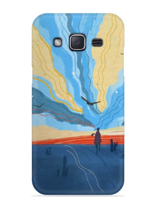 Minimal Abstract Landscape Snap Case for Samsung Galaxy J2 (2017)