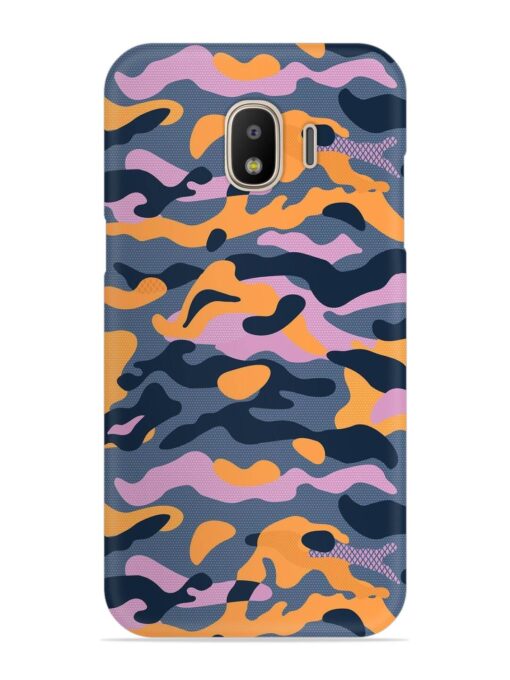 Camouflage Army Military English Orange Art Snap Case for Samsung Galaxy J2 (2018)