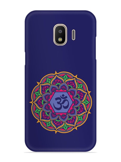 Om Mandala Art Blue Snap Case for Samsung Galaxy J2 (2018)