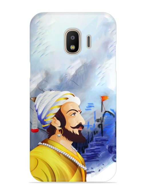 Shivaji Maharaj Color Paint Art Snap Case for Samsung Galaxy J2 (2018) Zapvi