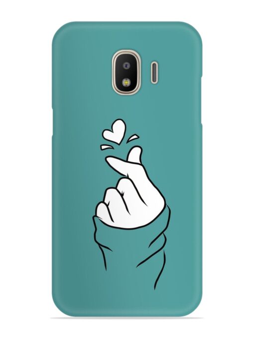 Korean Heart Sign Art Snap Case for Samsung Galaxy J2 (2018) Zapvi