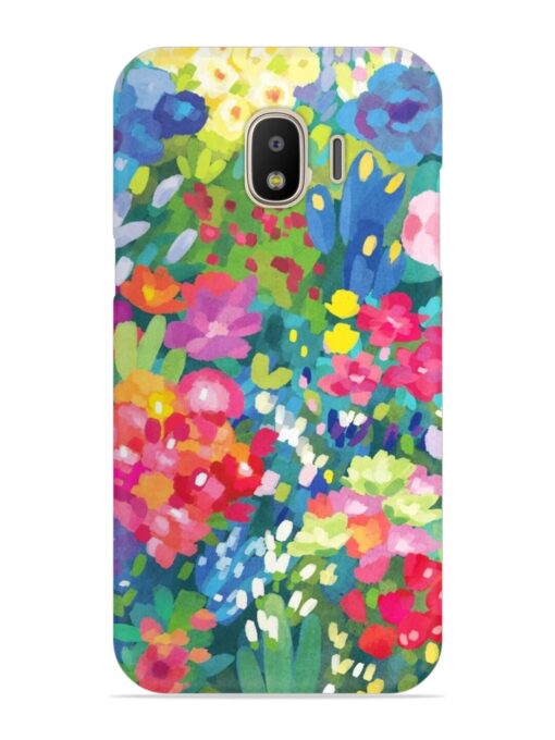 Watercolor Flower Art Snap Case for Samsung Galaxy J2 (2018) Zapvi