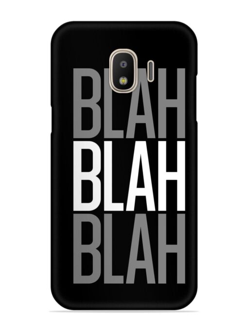 Blah Blah Blah Wallpaper Snap Case for Samsung Galaxy J2 (2018)