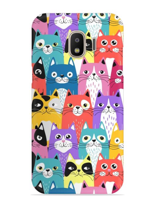 Funny Cartoon Cats Snap Case for Samsung Galaxy J2 (2018)