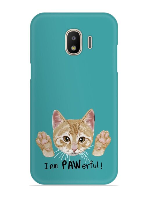 Typography Slogan Cat Snap Case for Samsung Galaxy J2 (2018)