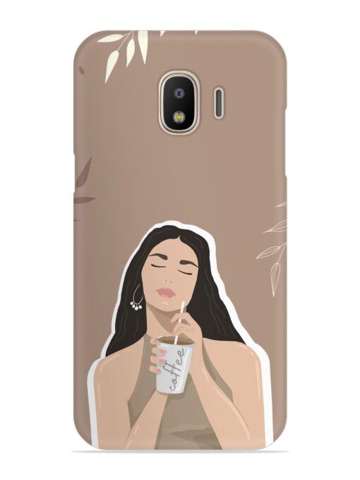 Girl With Coffee Snap Case for Samsung Galaxy J2 (2018)