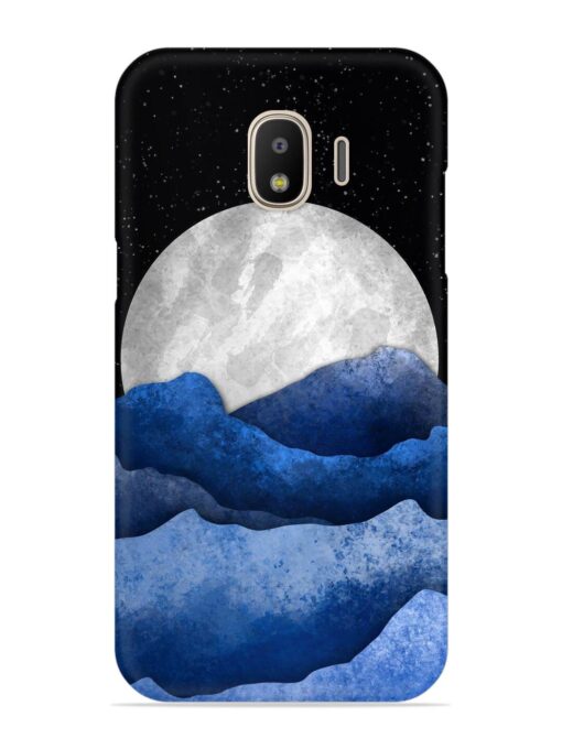 Full Moon Mountain Vector Snap Case for Samsung Galaxy J2 (2018) Zapvi