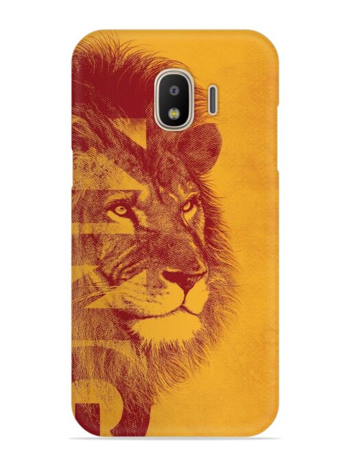 Gold Lion Crown Art Snap Case for Samsung Galaxy J2 (2018) Zapvi