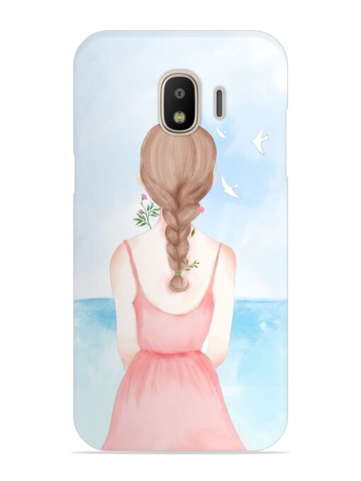 Watercolor Girl Vector Snap Case for Samsung Galaxy J2 (2018)