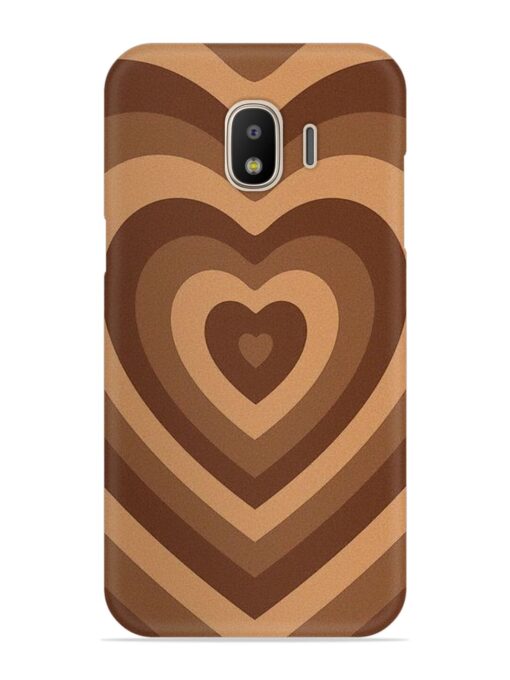 Brown Heart Snap Case for Samsung Galaxy J2 Core