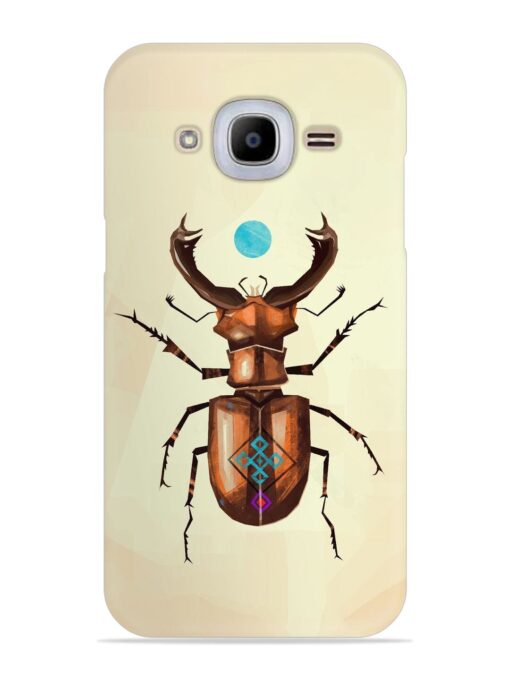 Stag Beetle Vector Snap Case for Samsung Galaxy J2 Pro (2016) Zapvi