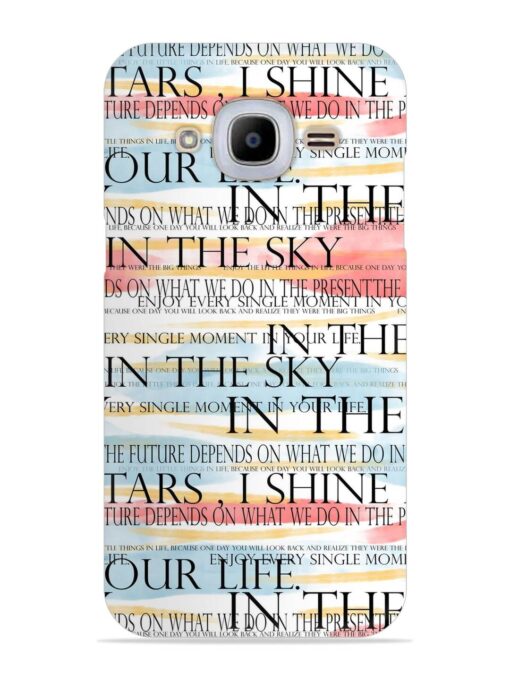 Seamless Slogans Pattern Snap Case for Samsung Galaxy J2 Pro (2016)