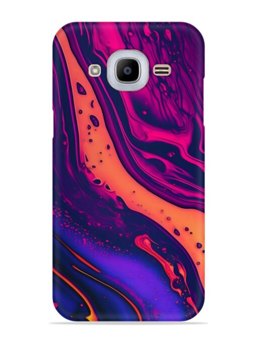 Fluid Blue Pink Art Snap Case for Samsung Galaxy J2 Pro (2016) Zapvi