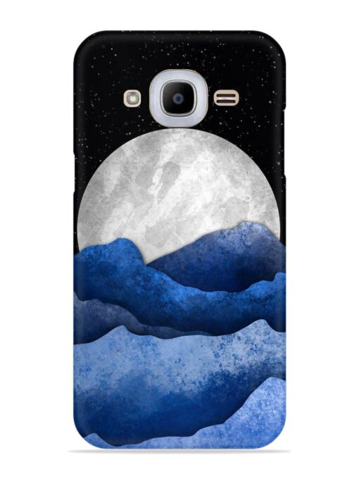 Full Moon Mountain Vector Snap Case for Samsung Galaxy J2 Pro (2016)