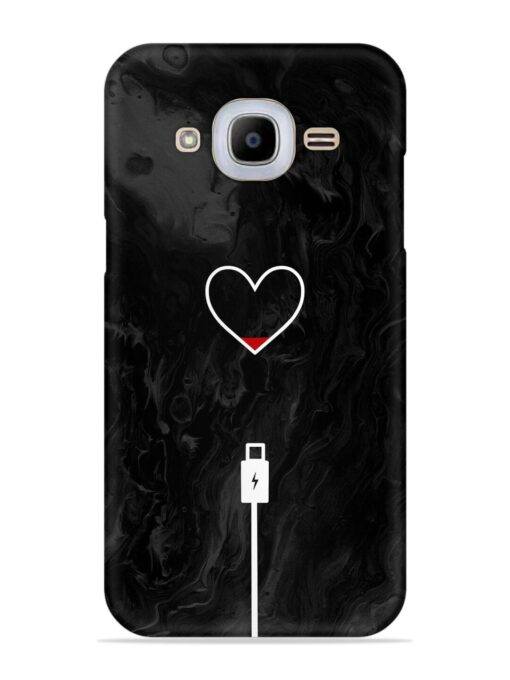 Heart Charging Vector Snap Case for Samsung Galaxy J2 Pro (2016) Zapvi