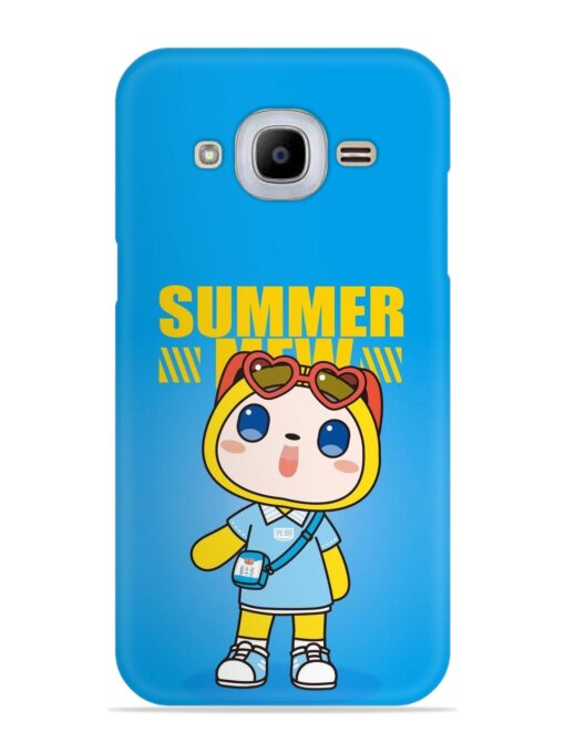 Summer Mew Cartoon Snap Case for Samsung Galaxy J2 Pro (2016)