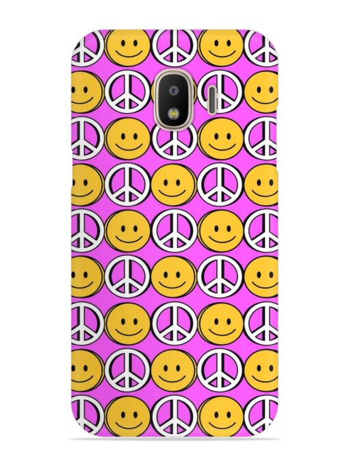 Smiley Face Peace Snap Case for Samsung Galaxy J4 Zapvi