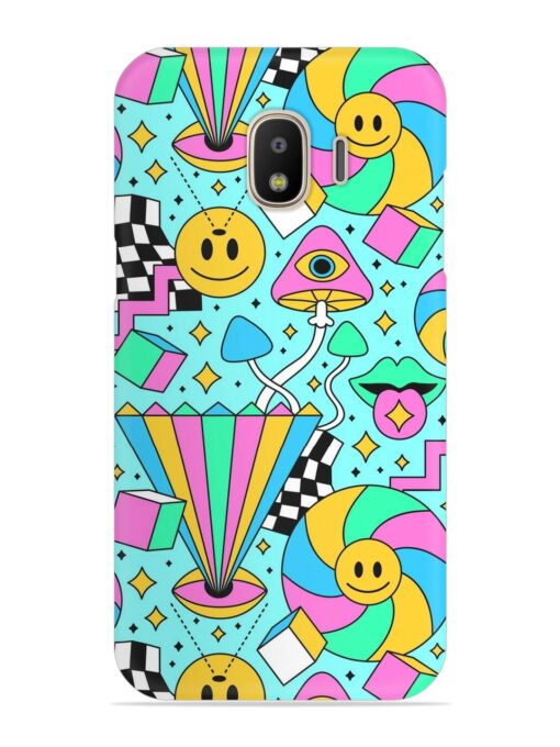 Trippy Rainbow 60S Snap Case for Samsung Galaxy J4 Zapvi