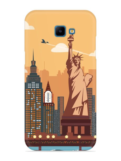 New York Statue Of Liberty Architectural Scenery Snap Case for Samsung Galaxy J4 Core Zapvi