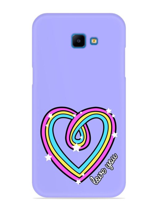 Colorful Rainbow Heart Snap Case for Samsung Galaxy J4 Core