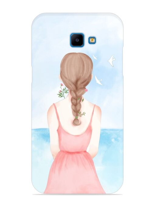 Watercolor Girl Vector Snap Case for Samsung Galaxy J4 Core Zapvi