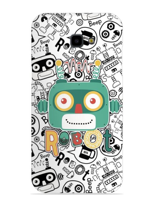 Robot Modern Seamless Pattern Snap Case for Samsung Galaxy J4 Plus Zapvi