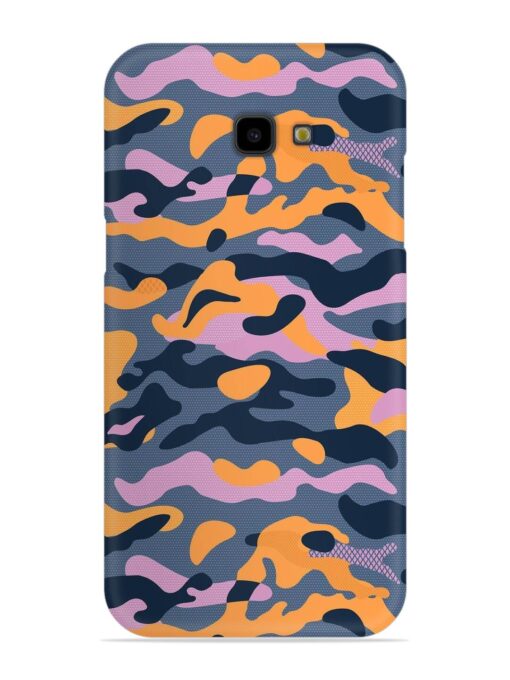 Camouflage Army Military English Orange Art Snap Case for Samsung Galaxy J4 Plus Zapvi