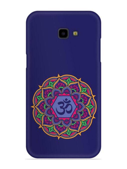 Om Mandala Art Blue Snap Case for Samsung Galaxy J4 Plus