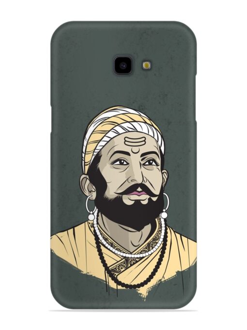 Shivaji Maharaj Vector Art Snap Case for Samsung Galaxy J4 Plus Zapvi