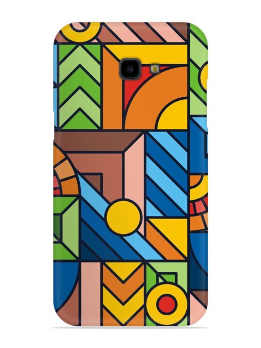 Colorful Geometric Snap Case for Samsung Galaxy J4 Plus Zapvi