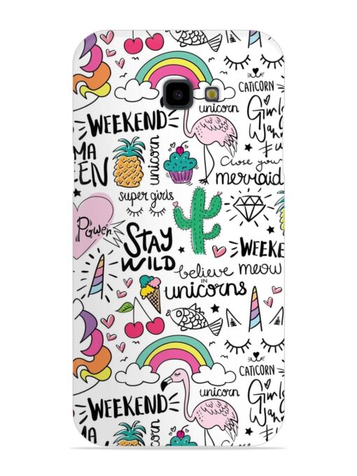 Unicorn Ice Cream Snap Case for Samsung Galaxy J4 Plus Zapvi